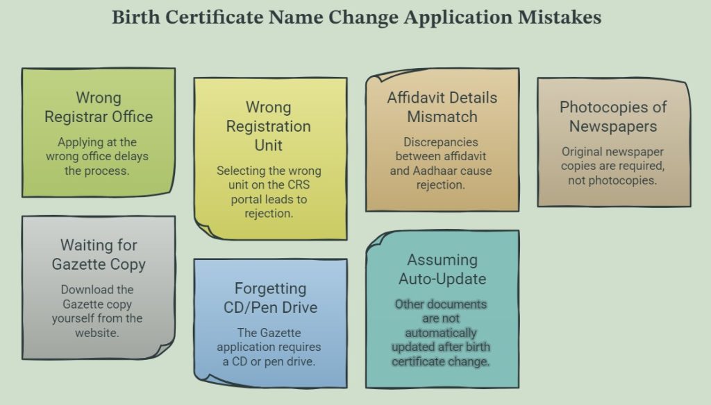 Birth Certificate Name Change Application Mistakes in Nayagarh